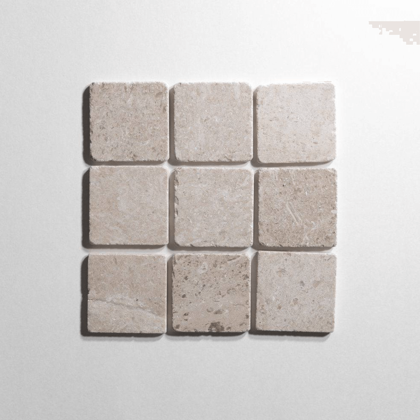 Sierra Limestone 4"x4" Tumbled Marble Tile