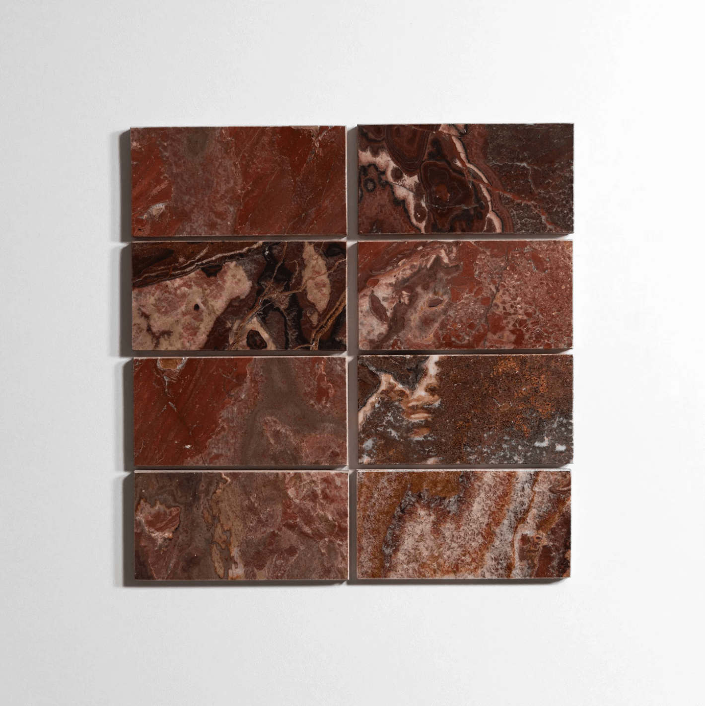 Red Onyx 3"x12" Honed Marble Tile