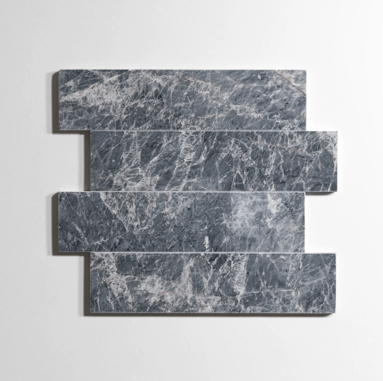 Riviera Gray 3"x12" Honed Marble Tile