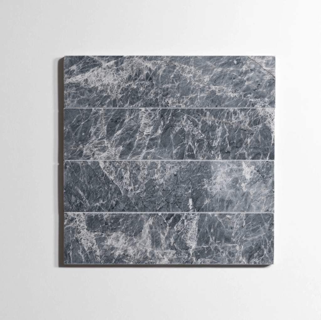 Riviera Gray 3"x12" Honed Marble Tile