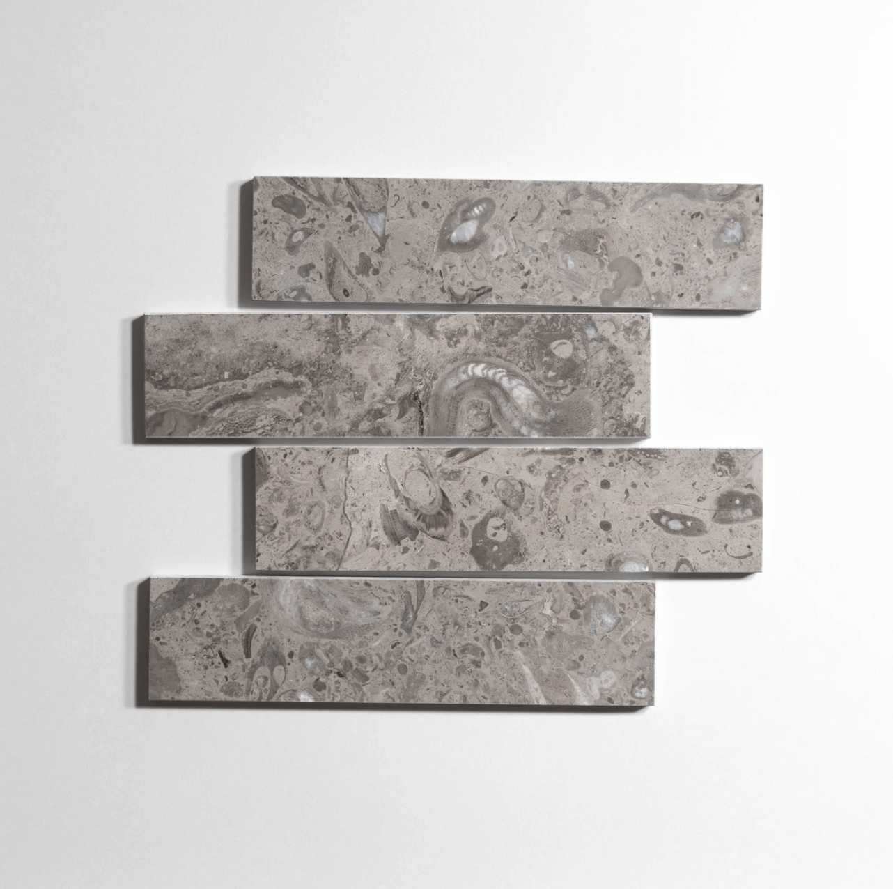 Sage Gray 3"x12" Honed Marble Tile