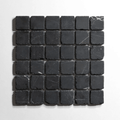 Nero St. Gabriel 2"x2" Tumbled Mosaic Marble Tile