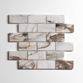 Rosewood 2"x4" Honed Brick Marble Tile