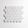 Crystal White Polished Hexagon Mosaic Marble Tile