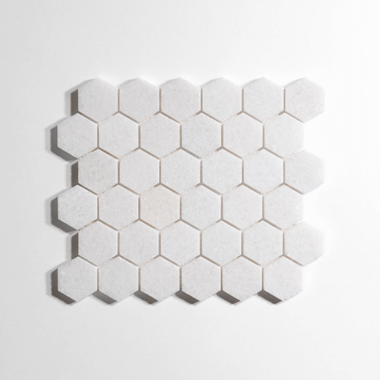 Crystal White Polished Hexagon Mosaic Marble Tile