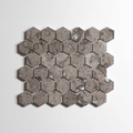 Sage Gray Honed Hexagon Mosaic Marble Tile
