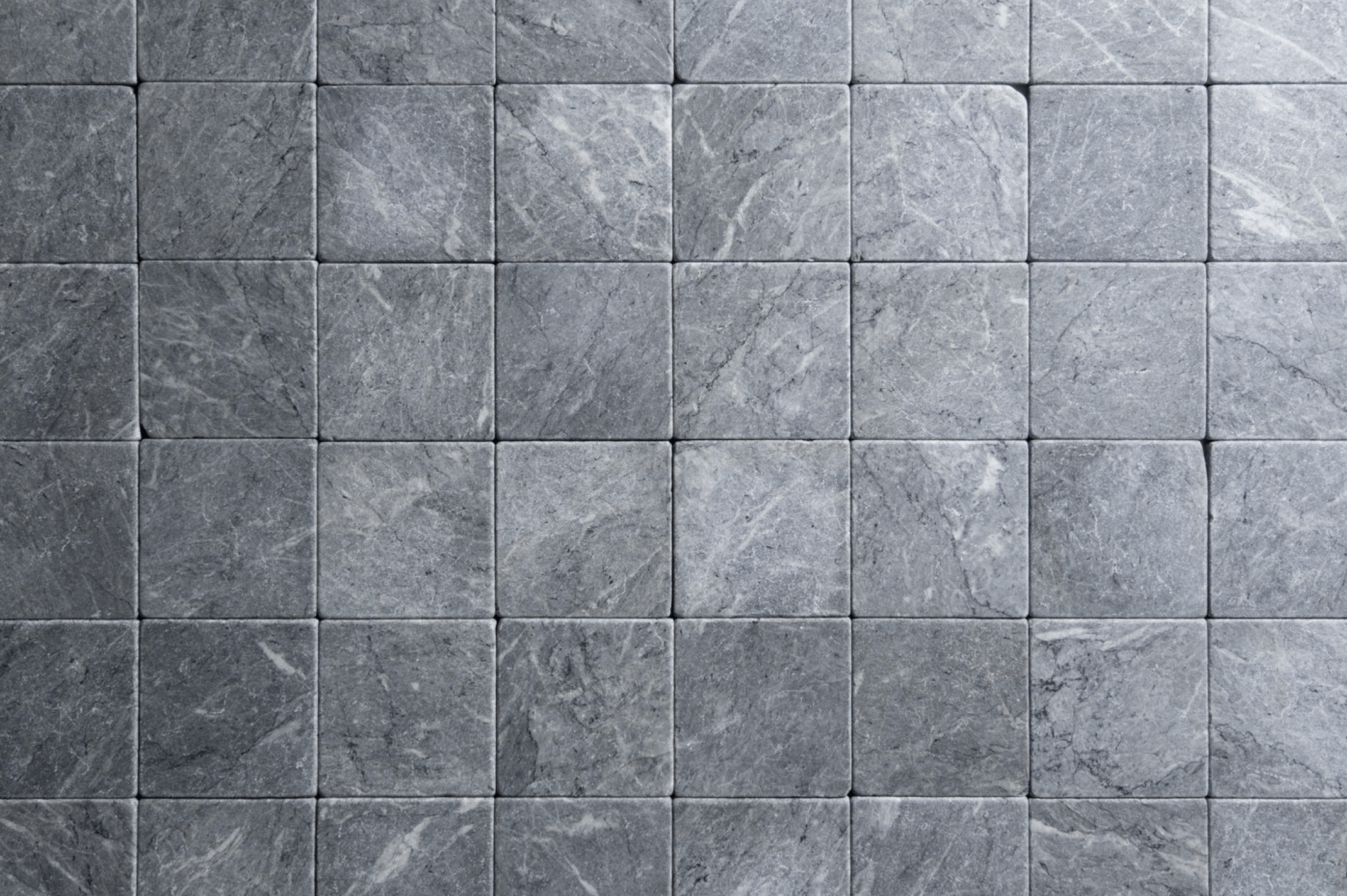 Riviera Gray 4"x4" Tumbled Marble Tile