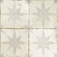 FS Star White Patterned Matte Tile 18x18"