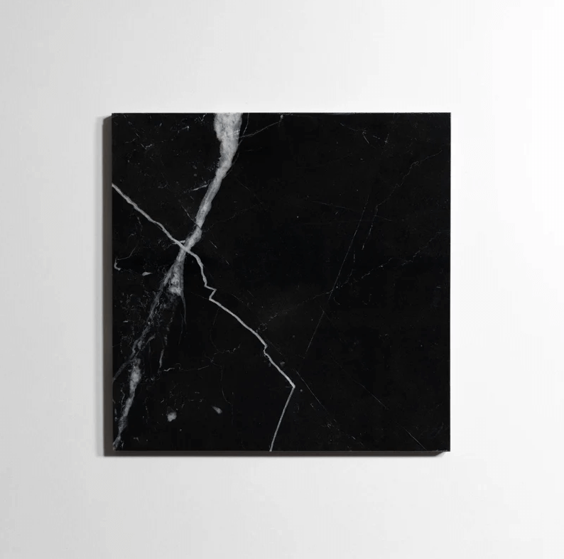 Nero St. Gabriel Polished 12"x12" Marble Tile