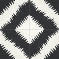 Secrets Black 8"x8" Cement Tile
