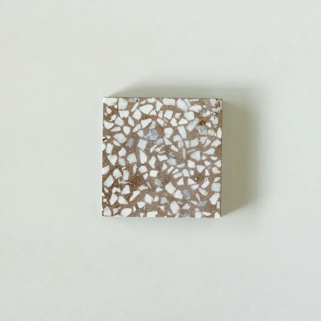 Nutmeg 12"x12" Square Terrazzo Tile by Tilesofezra
