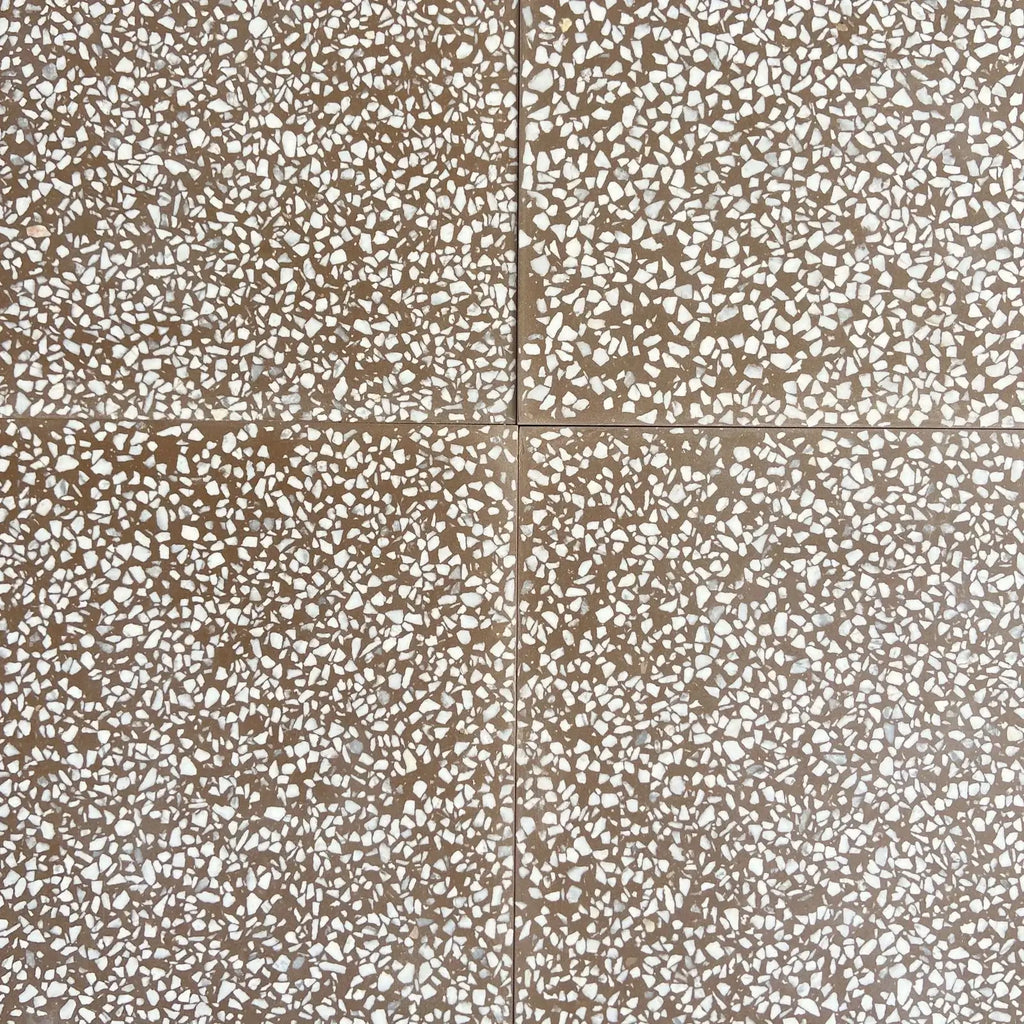 Nutmeg 12"x12" Square Terrazzo Tile by Tilesofezra