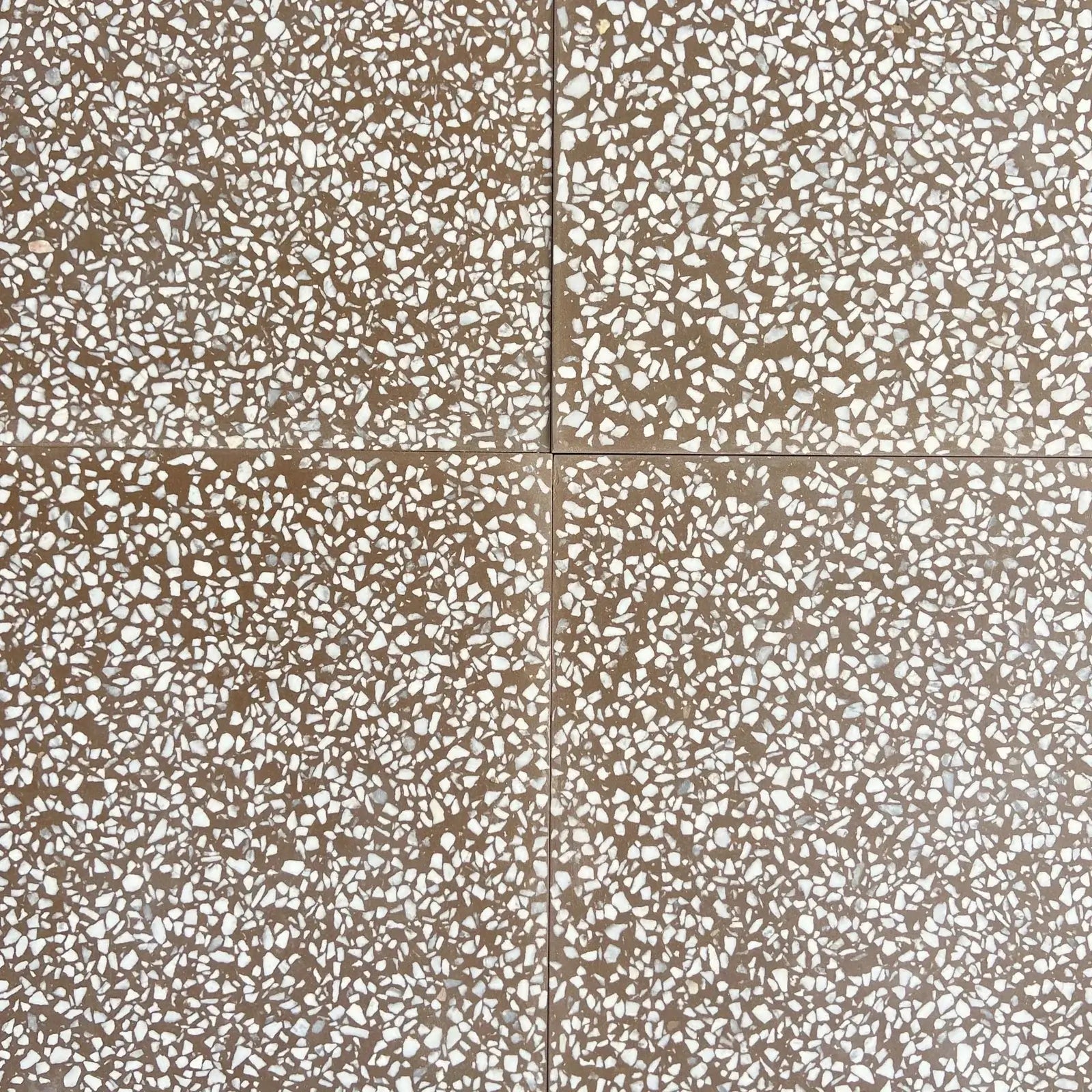 Nutmeg 12"x12" Square Terrazzo Tile by Tilesofezra