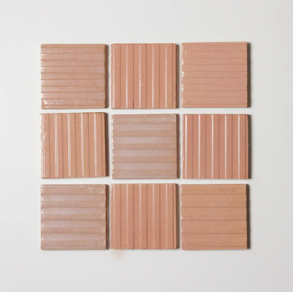 Raki Buff 4"x4" Square Tile by Tilesofezra