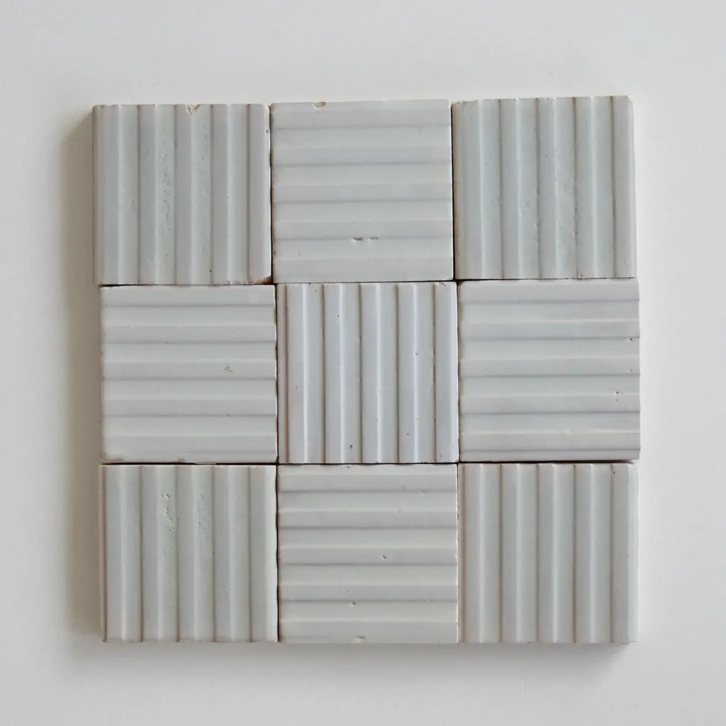Raki Nieve 4"x4" Square Tile by Tilesofezra
