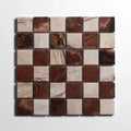 Red Onyx & Rosewood 2"x2" Checkered