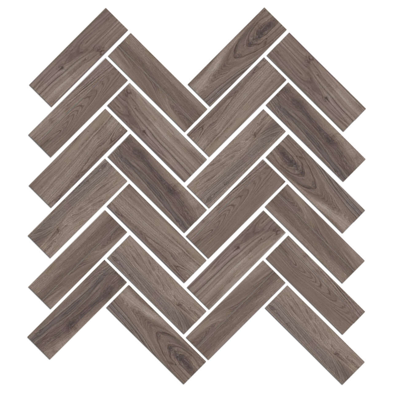 Mood Wood Glazed Herringbone Mosaic Tile 12"x15"