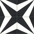 Schuman Black 8x8" Tile